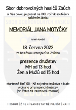 pozvánka Memoriál 2022
