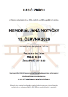 pozvánka Memoriál 2026